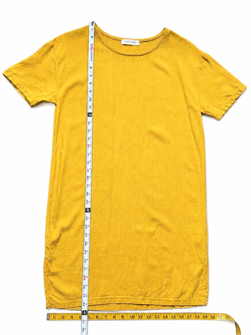 Sunny Yellow Short-Sleeve Swim Cover-Up Dress - Picture 4 of 7